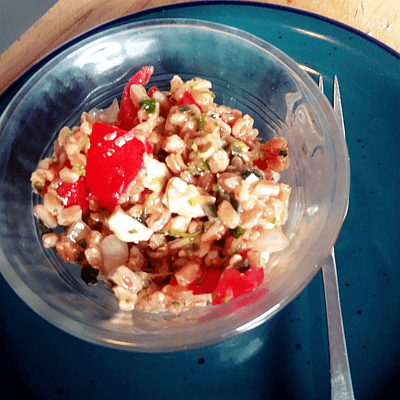 Farro Salad with Feta | The Cookalong Podcast