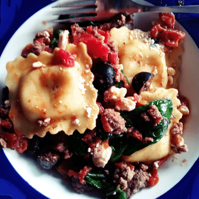 Greek-Style Beef and Cheese Ravioli | The Cookalong Podcast