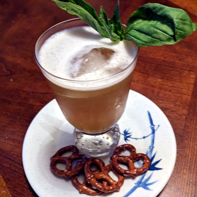 Basil Vodka Gimlet Cocktail : A Cookalong Podcast Quick Bite | The ...